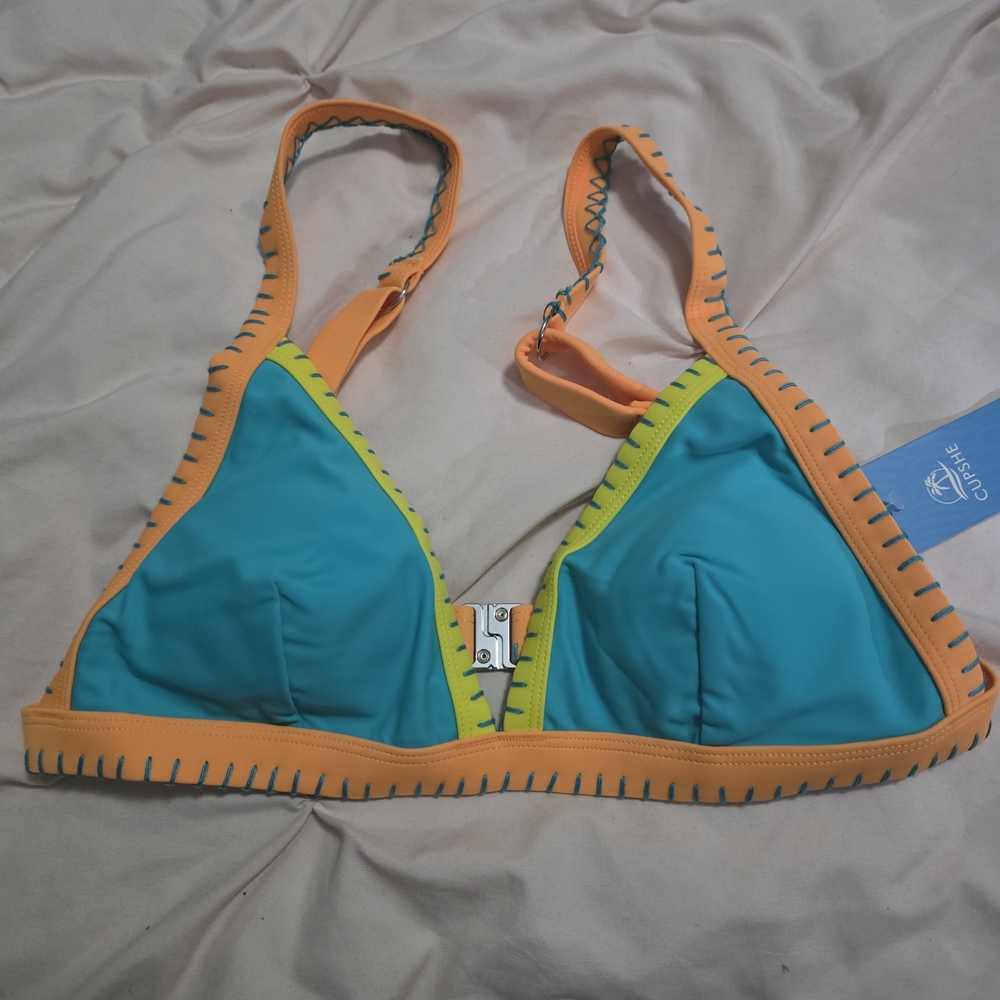 Cupshe Colorful Triangle Bikini Top